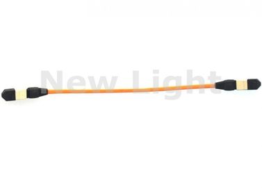 MPO MPO Fiber Optic Patch Cord, Cable Fiber Optik 50 / 125um OM2 Untuk Aplikasi CATV