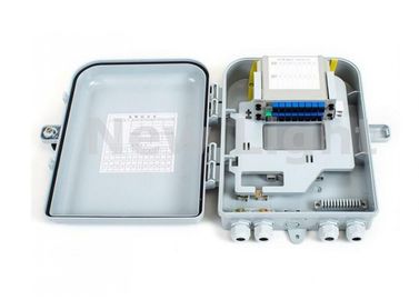 PC Alloy Material 16 Port FTTH Termination Box / Kotak Splitter Optik Untuk Lan / CATV