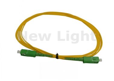 SC APC - SC UPC 3M Kabel Fiber Optik Patch / Single Mode Fiber Jumpers