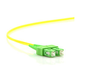 SC APC dengan klip Gratis Logo Kabel Serat Optik Patch Single Mode 2.0 Jumping Cable