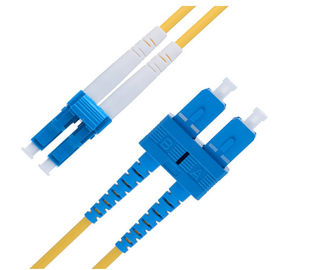 Duplex 9 Ft LC Ke SC Single Mode Fiber Patch Cable 2.0 Mm OS1 Series