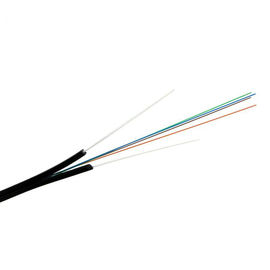 2 Core Fiber Optic Cable FTTH Indoor Kabel Drop Serat Optik Dengan Kekuatan Anggota