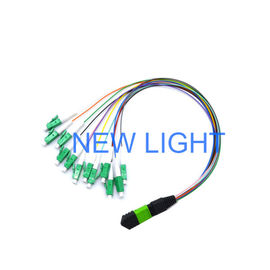 Kabel MPO MTP Bahan PVC / LSZH, Kabel Patch Serat Optik Panjang Kustom