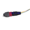 Rakitan Kabel MPO Pusat Data Rugi Penyisipan Rendah Diameter OM3 PVC 3.0mm