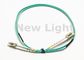 Hijau 1M LC LC Single Mode Kabel Fiber Optik Patch Untuk Akses Jaringan Bangunan