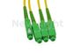 1x3 PLC Fiber Optic Splitter Single Mode Coupler Kabel Optik Dengan Konektor SC APC