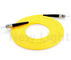 ST - ST Single Mode SX Kabel Patch Serat Optik Kuning PVC / LSZH 2.0 Patch Cable