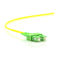 SC APC dengan klip Gratis Logo Kabel Serat Optik Patch Single Mode 2.0 Jumping Cable