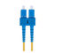 Duplex 9 Ft LC Ke SC Single Mode Fiber Patch Cable 2.0 Mm OS1 Series