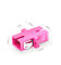 OM4 Rose Pink Adaptor Fiber Optic, SC Simplex Adapter Untuk FTTH / CATV Internet