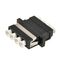 Empat Cores Fiber Optic Cable Adapter Warna Hitam Untuk SC Konektor / Kabel Patch