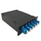 12 Core MPO MTP Ber Modul Kaset Optik Single Mode Untuk 19 &quot;Kotak Distribusi 1U