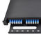 Bahan Plastik LC Duplex Fiber Cable Patch Panel 12 Port Singlemode / Multimode