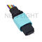 Kabel MPO MTP OEM OM3 Lurus 10Gb, Multimode 50/125 Kabel Patch Serat Optik