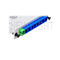 SC LC 1 8 Fiber Optic Splitter, Kaset Rugi Rendah, Fiber Optic PLC Splitter