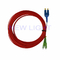 SC / Lc Ke Lc Multimode Duplex Fiber Optic Patch Cable LSZH 3M disesuaikan