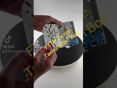 Kotak Terminasi FTTH Plastik Indoor, 2 Kotak Terminasi Kabel Outlet Fiber Wall