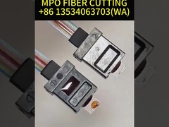 Green MPO Fiber Cable Multi Mode OM3 8 Core 10 Meter Untuk QSFP / Transceiver