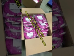 Bahan PVC Serat Optik Patch Cord 10 Meter Panjang LC DX MM 2.0 Diameter Untuk CATV