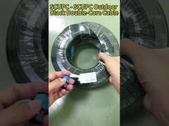 Outdoor FTTH Fiber Optic Patch Cord / Fiber Drop Cable SC SC Konektor