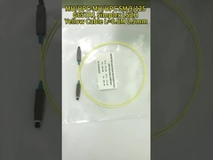SC / UPC - LC / UPC SM Simplex Optical Fiber Patch Cord Kuning PVC / LSZH / OFNR