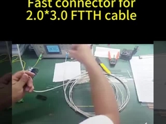 Konektor Perakitan Cepat UPC SC Biru untuk Kawat Berinsulasi pada Rangka Distribusi