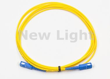 High Return Loss Kabel Fiber Optik Patch / SC KE SC Single Mode Fiber Patch Cable