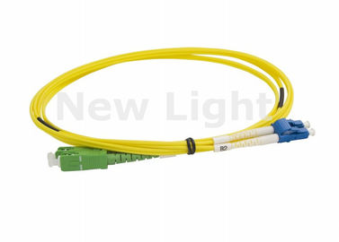 Jaringan Telekomunikasi Serat Optik Patch Cord / LC SC Single Mode Kabel Fiber Optic