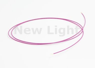 Warna Ungu Simplex Fiber Optic Cable Single Mode Dengan Lengan Perlindungan Serat