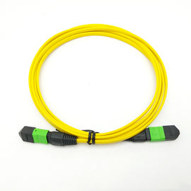 MPO-MPO MPO perempuan MTP kabel SM 12 inti kabel patch kabel kuning 10M