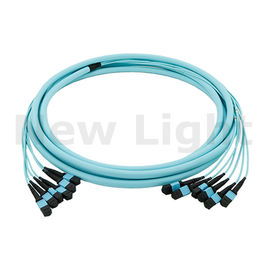 MPO - MPO laki-laki / perempuan kipas keluar MPO MTP kabel single mode kabel serat optik