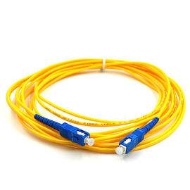 IEC Standard SC Fiber Optik Patch Cord Peringkat Tingkat Mudah Terbakar LSZH Jacket Network Cable