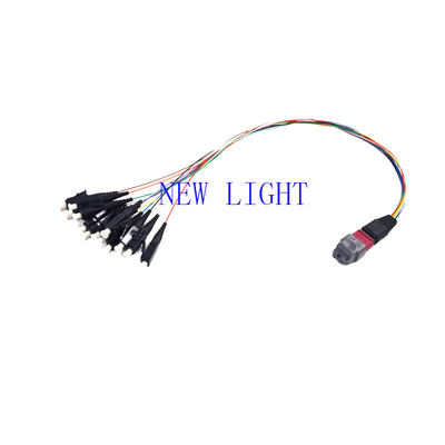 Beli Rakitan Kabel MPO Pusat Data Rugi Penyisipan Rendah Diameter OM3 PVC 3.0mm online manufacture