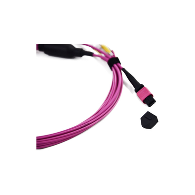 Beli MM / SM 10 GB OM3 MPO Ke LC Fiber Cable 0.9mm Fanout Patch Cables online manufacture