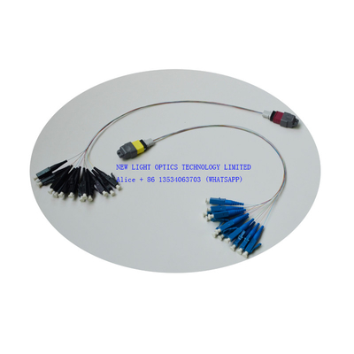 Beli 12 Inti Kabel Batang Serat Optik MPO OS2 OM3 Female Polarity B Plenum online manufacture