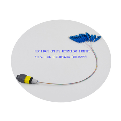 Beli 5m female to lc lc multimode fiber patch cord OFNR Cable Jacket MPO Jumper online manufacture