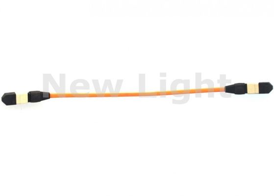 Beli MPO Fiber Optic Patch Cord 50/125um OM2 Mode Tunggal untuk Aplikasi CATV online manufacture