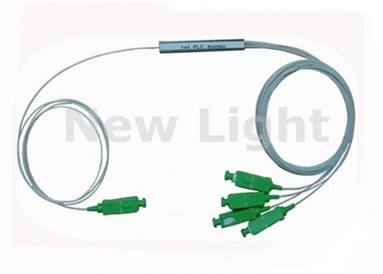 Beli PLC Fiber Optic Splitter Module 1 X 4 SC APC Connector 0,9mm Diameter Mode Tunggal untuk CATV dan Komunikasi Data online manufacture