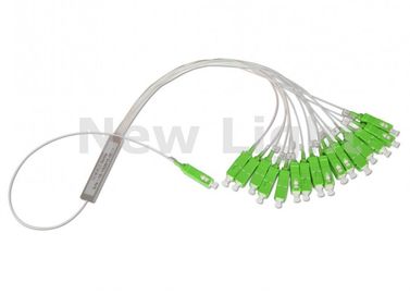 Beli 1 * 16 ABS Black Box Optical PLC Splitter / Serat Optik Coupler Dengan Kabel Input 3.0mm online manufacture