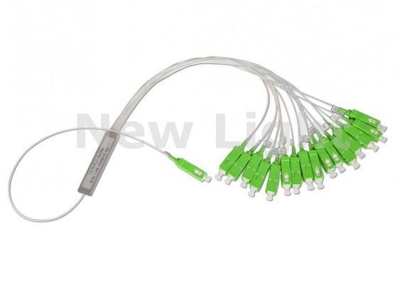 Beli Pemisah Serat Optik Kotak Hitam ABS 1x16 dengan Kabel Input 3.0mm untuk Aplikasi FTTX dan FTTH online manufacture