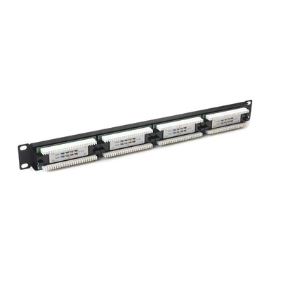 Beli 24 Port Cat5e-Cat7 Rack Mountable Ethernet Patch Panel Dengan Manajemen Kabel online manufacture