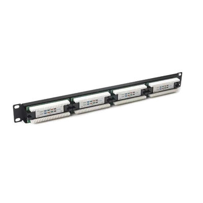 Beli 24 Port Rack Mountable RJ45 Ethernet Patch Panel Kompatibel dengan Cat5e ke Cat7 Kabel online manufacture