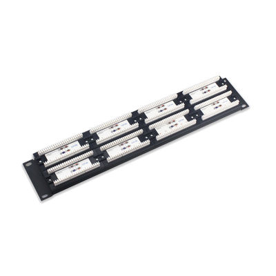 Beli Panel Patch Ethernet RJ45 24 Port Berpelindung Bersertifikasi RoHS dengan Manajemen Kabel online manufacture