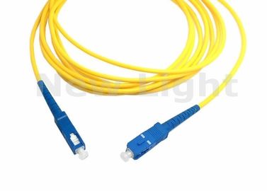Beli 3 Meter SC TO SC Fiber Patch Cord, Simplex Single Mode Serat Pelompat Untuk Jaringan online manufacture