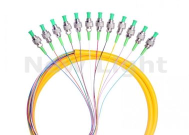 Beli Simplex Single Mode Serat Optik Jumper Kabel FC UPC 12 Inti Fanout Fiber Optic Pigtail online manufacture