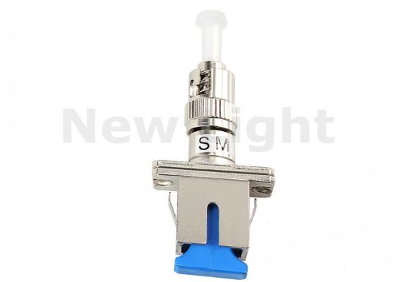Beli Adaptor Serat Optik SC ke ST Penutup Logam Persegi dengan Kerugian Sisipan Rendah dan Selongsong Keramik Impor untuk Jaringan Telekomunikasi online manufacture