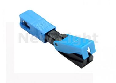 Beli FTTH SC Fiber Optic Cepat Konektor Single Mode Bahan Plastik Lapangan Installable online manufacture