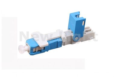 Beli Blue SC UPC Quick Assembly Connector Covered Wire Untuk Distribusi Frame online manufacture