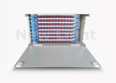 Beli Bingkai Distribusi Serat Optik FTTX / FTTH 19 Inch 96 Port Fiber Patch Panel online manufacture