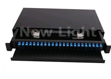 Beli 19 Inch Rack Mount Enclosure, 24 Port Fiber Optic Distribution Box Untuk Terminal Kabel online manufacture